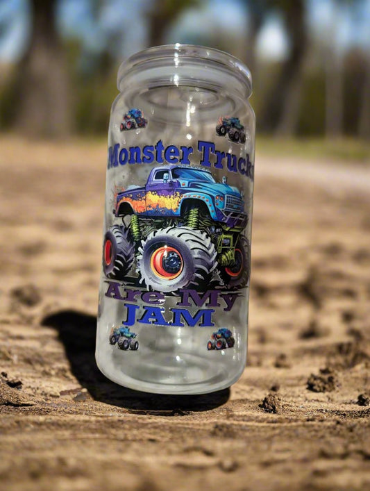 16oz Monster Truck Acrylic Kids Tumbler